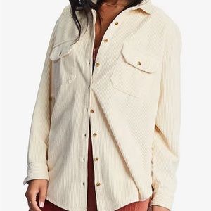 Billabong Cream Corduroy Button down